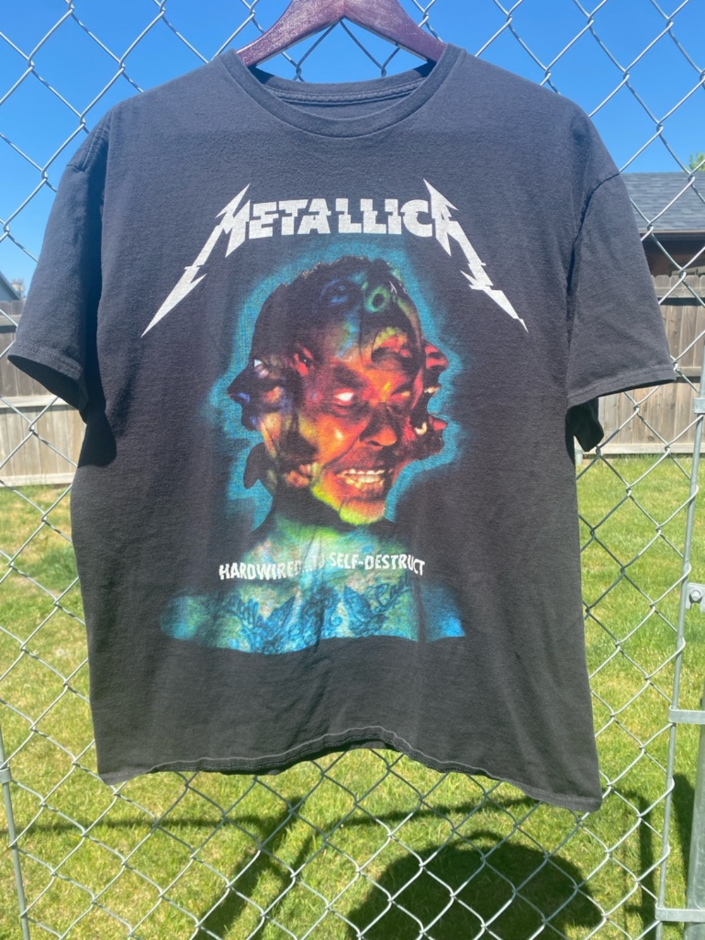 Metallica Hardwired...To Self-Destruct 2018-19 Concert Black Graphic Tee